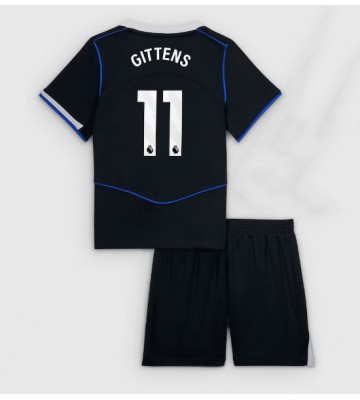 Chelsea Jamie Gittens #11 Tredjetrøje Børn 2025-26 Kortærmet (+ Korte bukser)